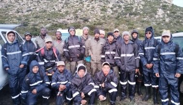 The Sugarbird team deployed in the Hangklip precinct